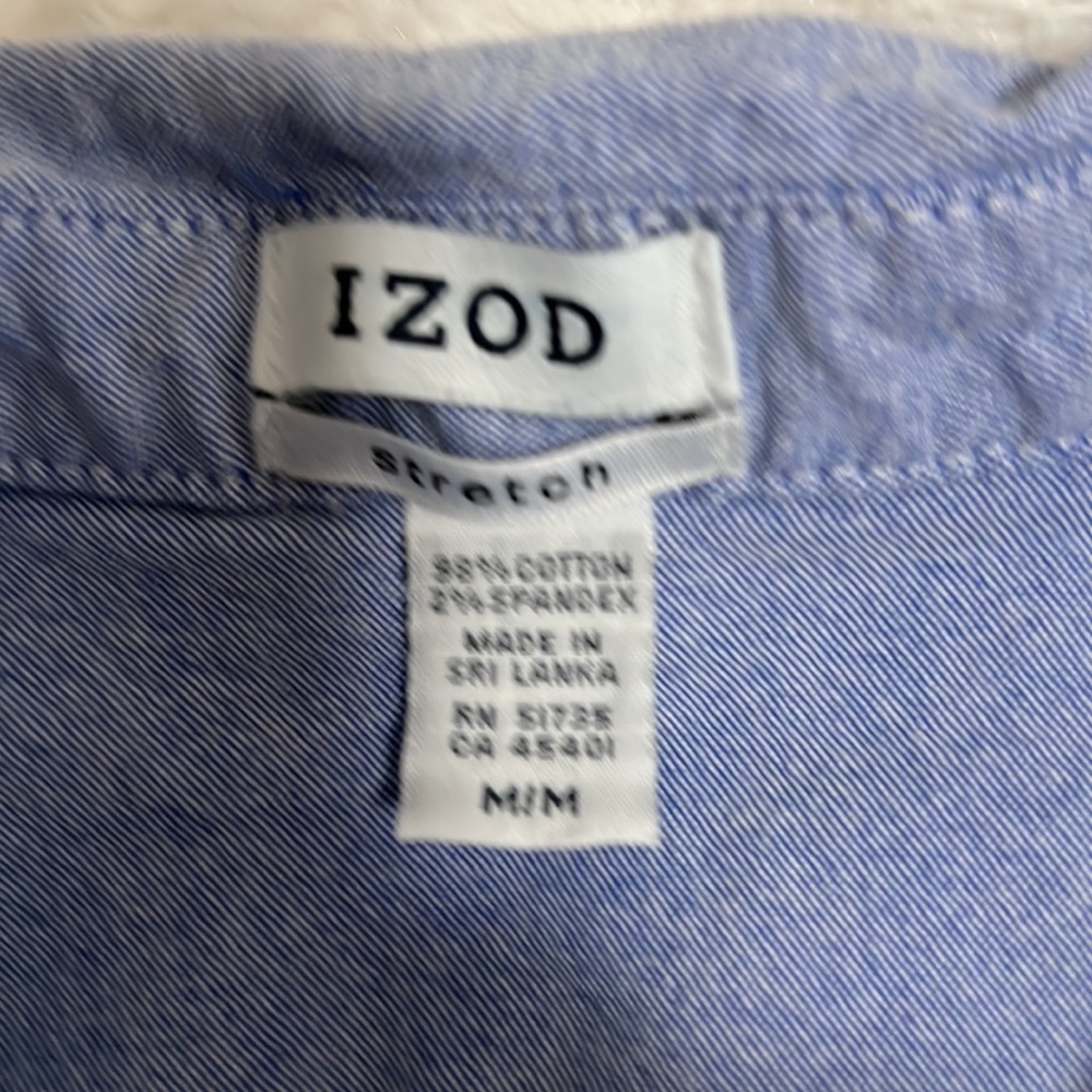 IZOD button down blouse, size M - image 7